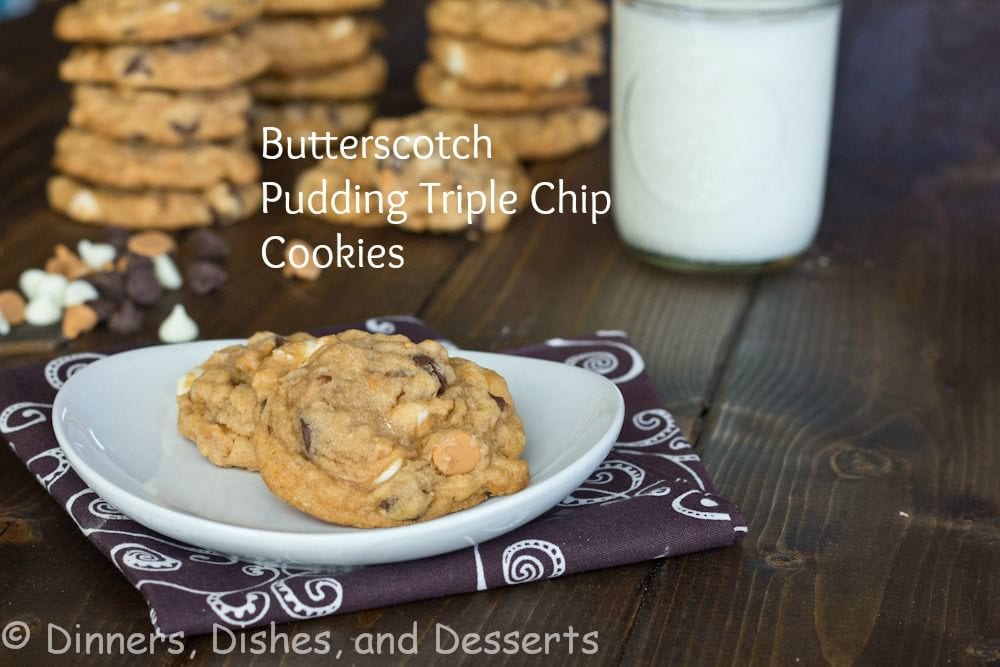 Butterscotch cookies on a plate
