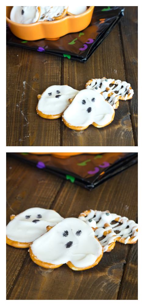 Ghost Pretzels - a fun little snack for Halloween