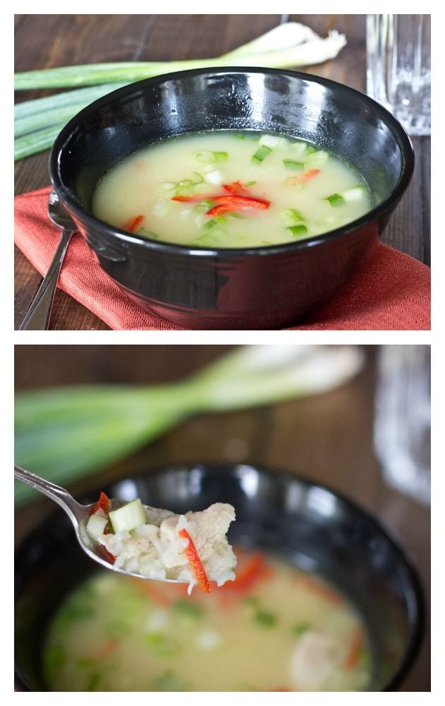 Ginger Chicken Soup - warm up with a comforting bowl of soup!