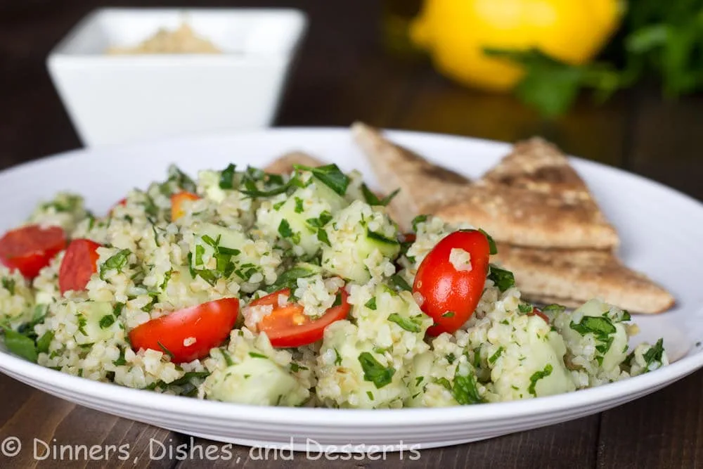 tabbouleh salad on a plate