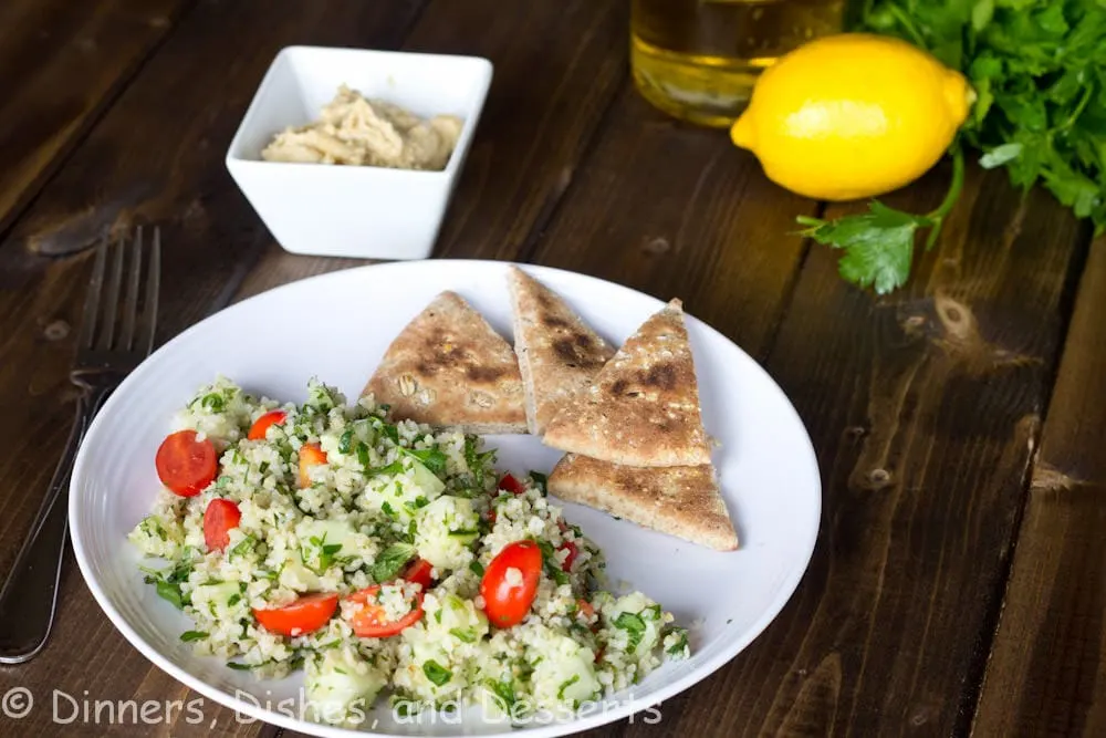 tabbouleh salad on a plate
