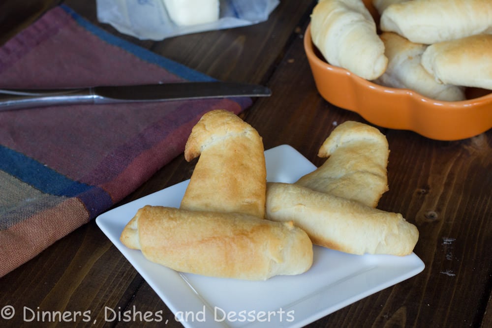 witch hat bread sticks on a plate