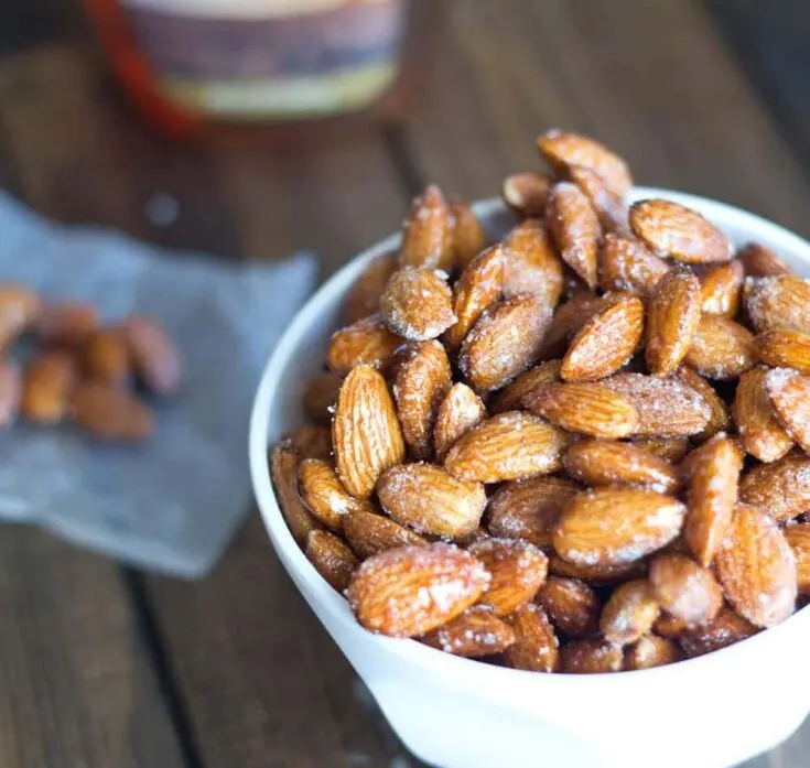 Spicy Honey Roasted Almonds