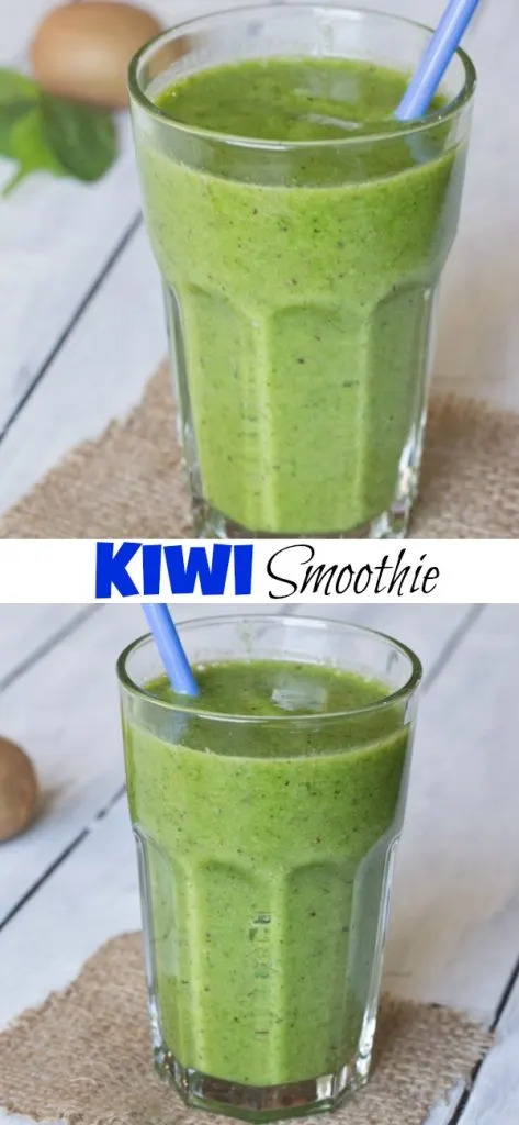 Kiwi Smoothie with spinach
