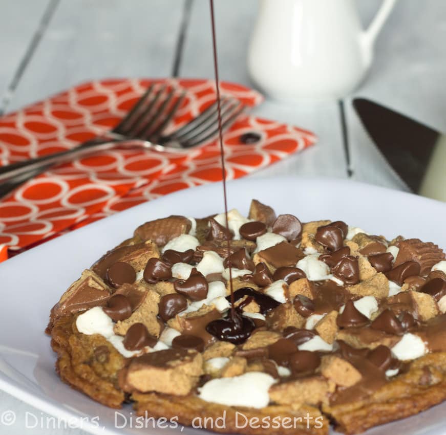 Loaded Chocolate Cookie Pizza
