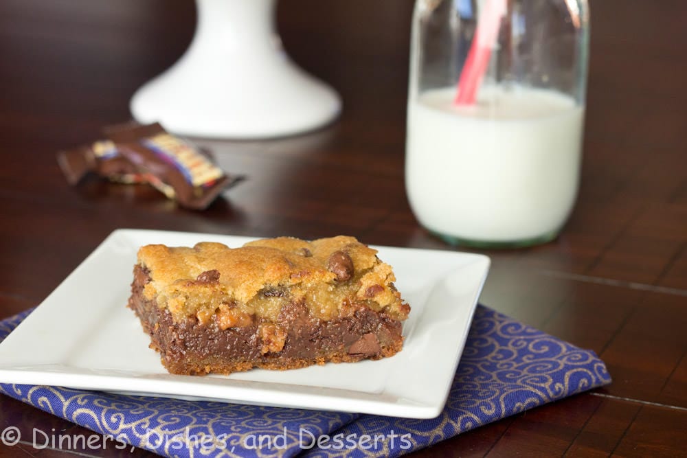 Gooey Chocolate Toffee Bars 