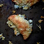 Buttery hand pie filled with a mix of cheeses, artichokes, and spinach. Great for an appetizer, or to get your kids to eat their veggies!