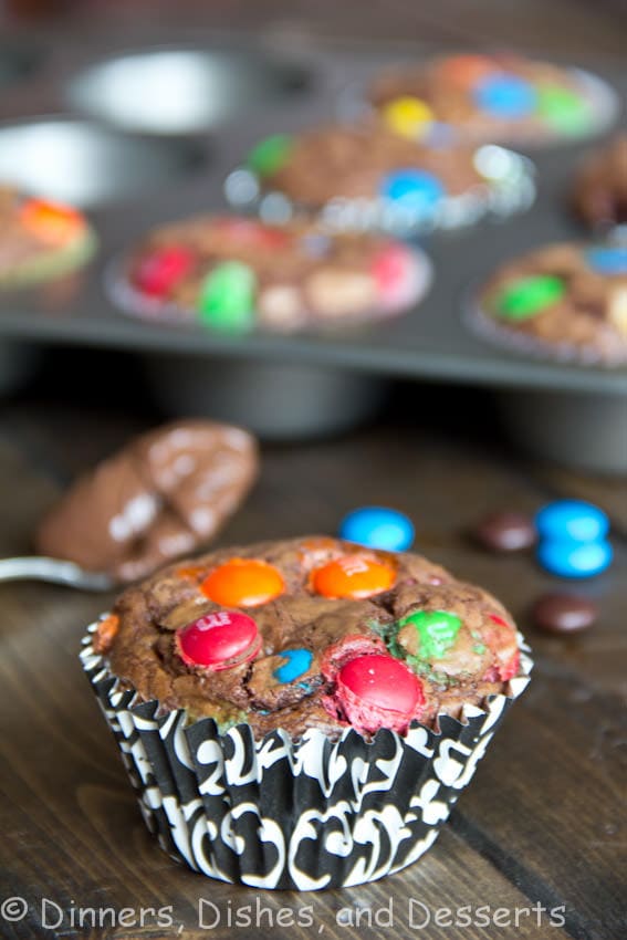 nutella brownie cups on a table