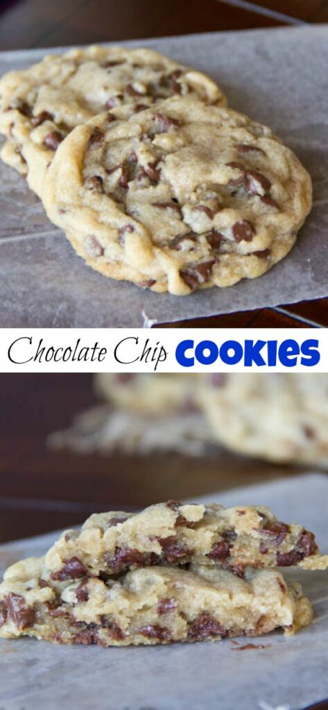 Perfect Chocolate Chip Cookies - classic chocolate chip cookies that come out thick, chewy, and perfect every time!
