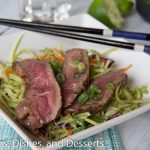 thai beef salad on a plate