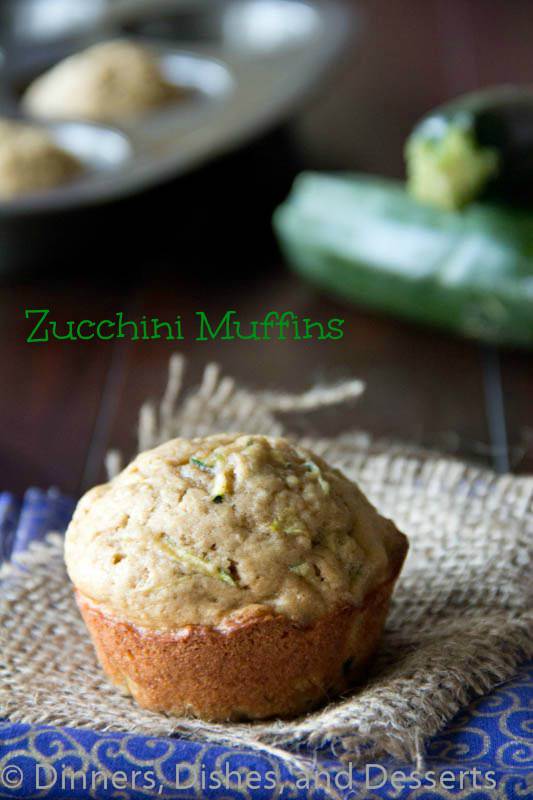 zucchini muffins on a napkin