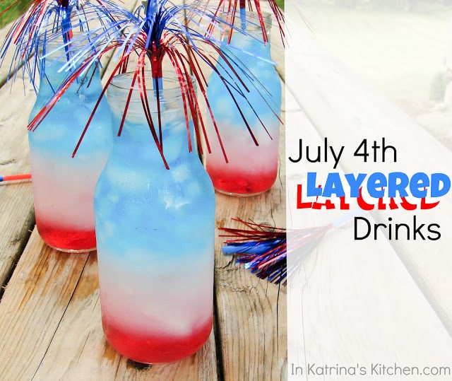 Layered Drinks July 4th 