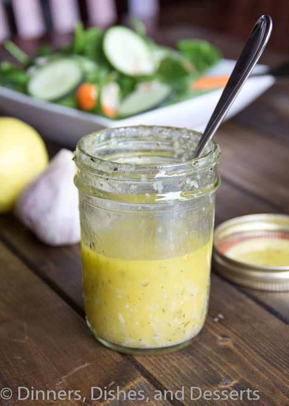 Lemon Garlic Vinaigrette #recipe
