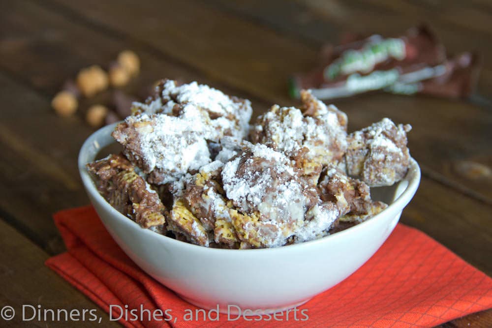 milky way puppy chow in a bowl