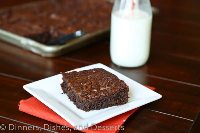 outrageous brownies on a plate