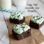 Fudgy Mint Chocolate Chip Brownies
