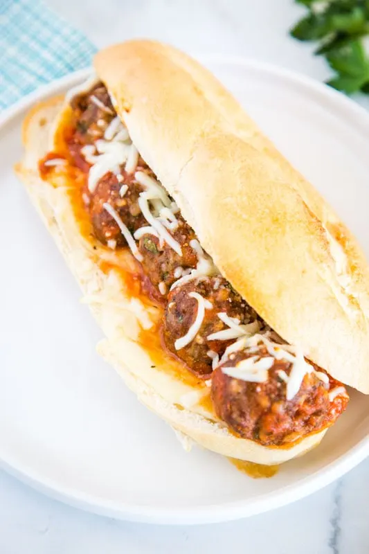 Use frozen meatballs or homemade to make these meatballs subs in no time any night of the week