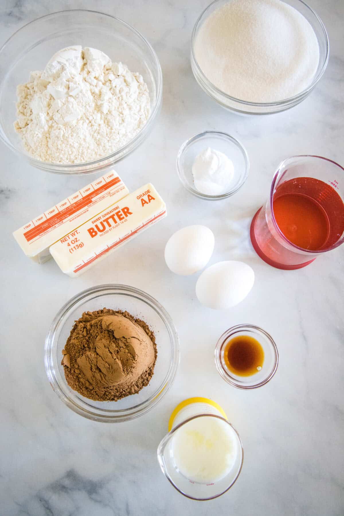 sheet cake ingredients