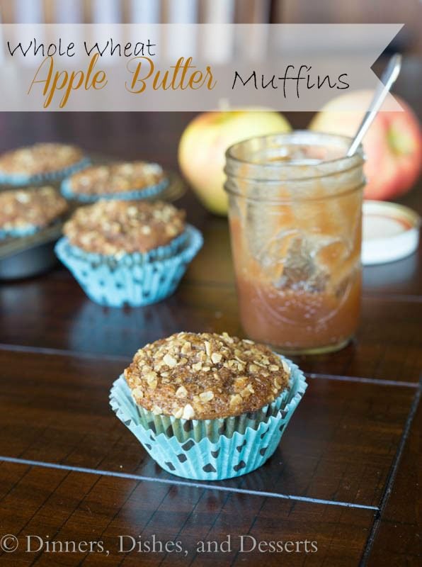 Whole Wheat Apple Butter Muffins