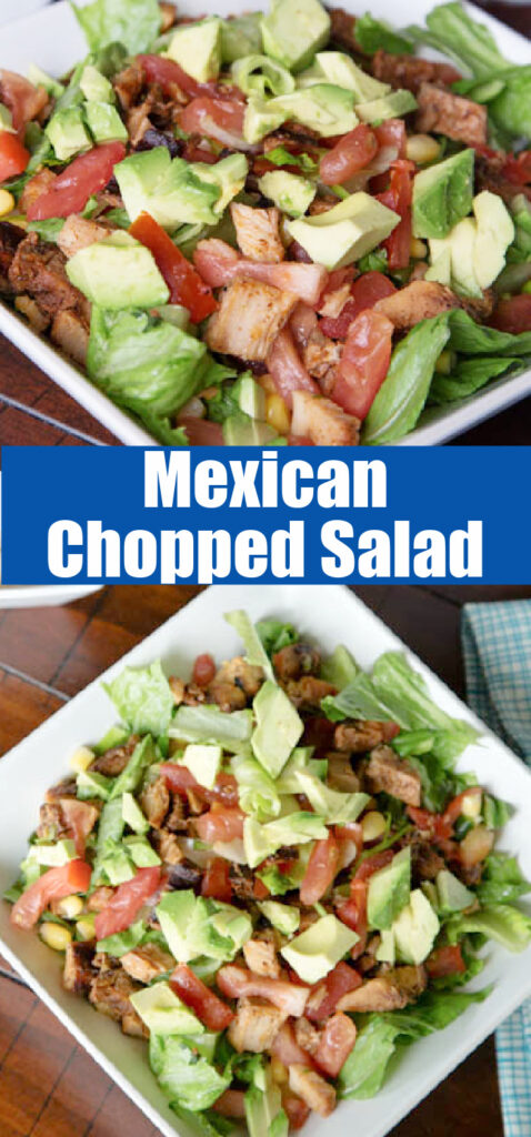 Mexican salad with chipotle dressing on the side