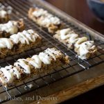mummy granola bars on a pan