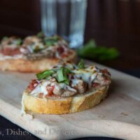 steak pizzaiola on a board