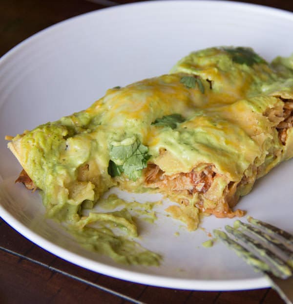 Turkey Avocado Enchiladas