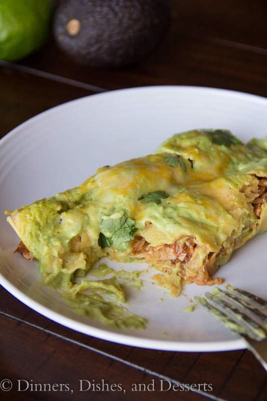 Turkey Avocado Enchiladas