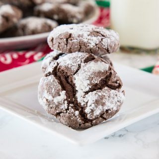 Chocolate Crinkle Cookies - Rich and fudgy chocolate cookies coated in powdered sugar. A classic cookie that is perfect for the holidays or any time of year!