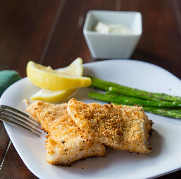 Crispy Fish with Lemon Dill Sauce