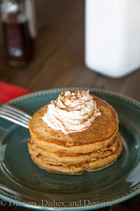 gingerbread pancakes on a plate