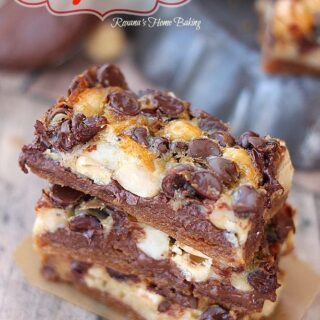 Loaded with Nutella, hazelnuts and chocolate chips these bars disappear quickly!