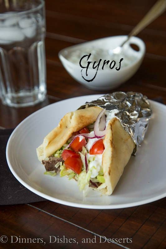 gyro on a plate