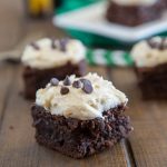 mudslide brownies on a board