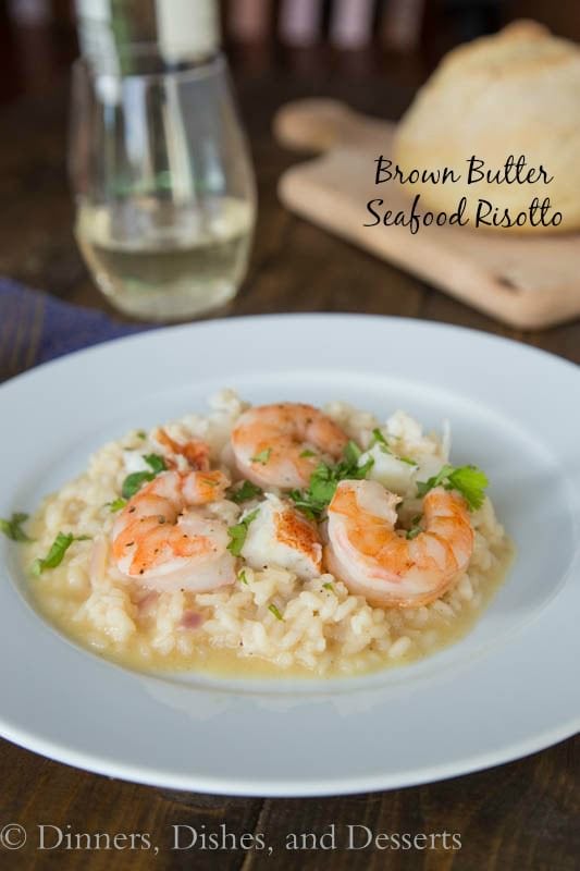 Brown Butter Seafood Risotto