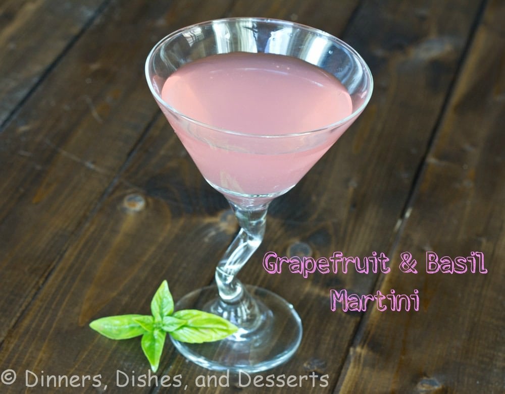 Grapefruit & Basil Martini