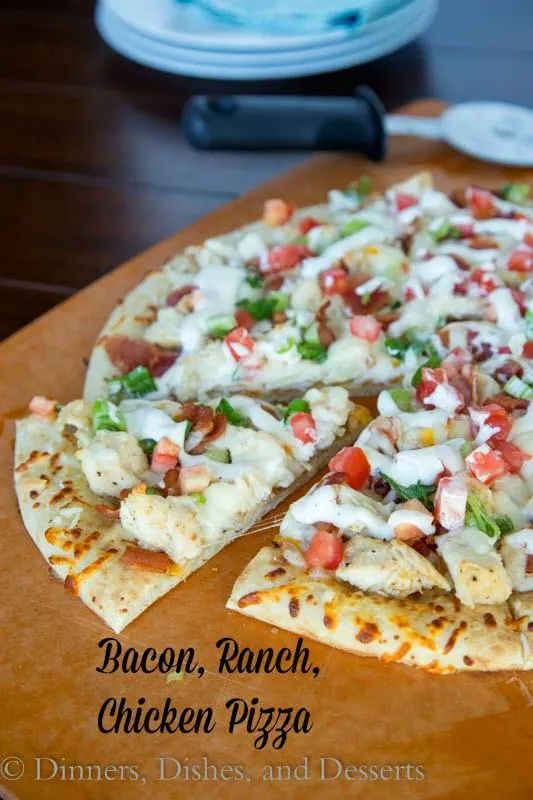 Bacon, Ranch, Chicken Pizza