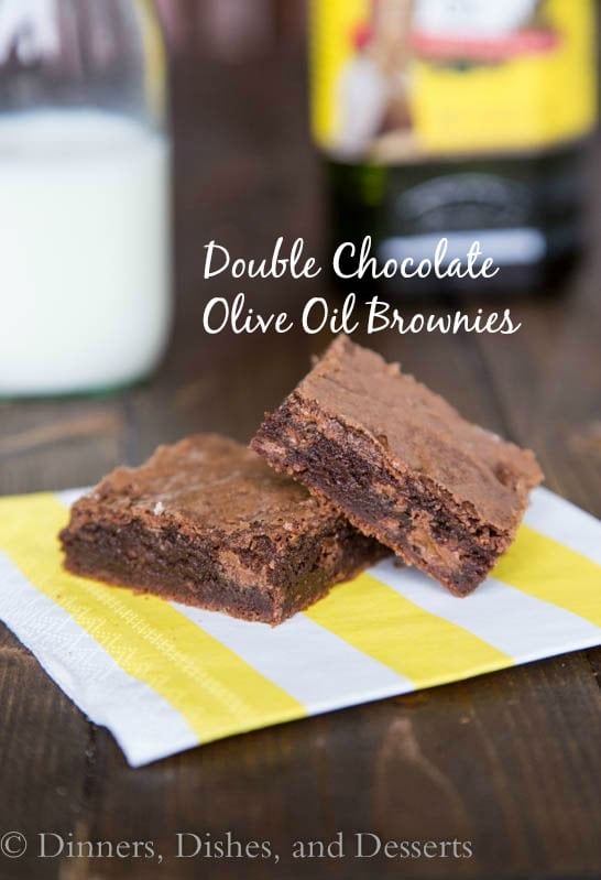 Double Chocolate Olive Oil Brownies | Dinners, Dishes & Desserts