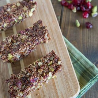 Pistachio Cranberry Energy Bars | Dinners, Dishes, and Desserts