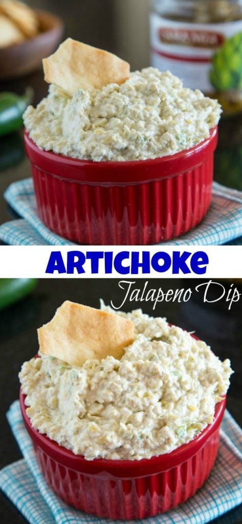 Artichoke jalapeno dip pin collage