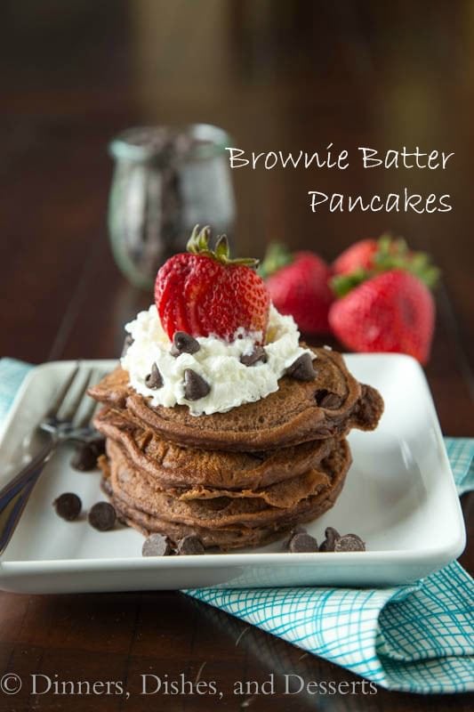 Brownie Batter Pancakes | Dinners, Dishes & Desserts