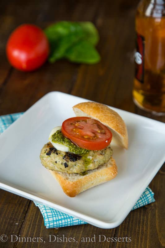 Pesto Chicken Burgers - time to break out the grill and start summer!