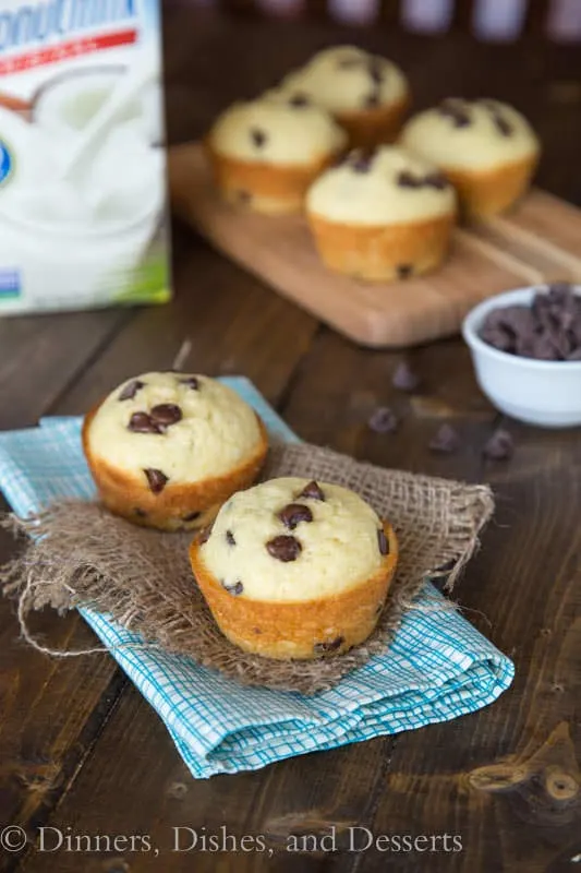 Coconut Chocolate Chip Muffins - freeze well, and make great breakfasts or snacks