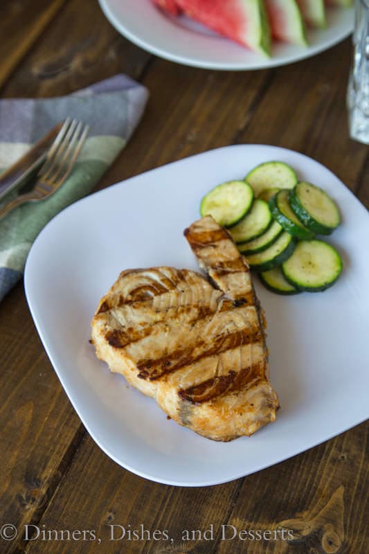 Soy-Ginger Marinated Grilled Swordfish: Quick and easy dinner for a hot summer night