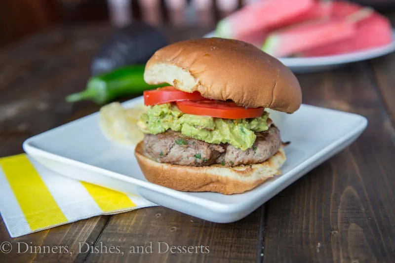 Jalapeno Turkey Burgers {Dinners, Dishes, and Desserts}