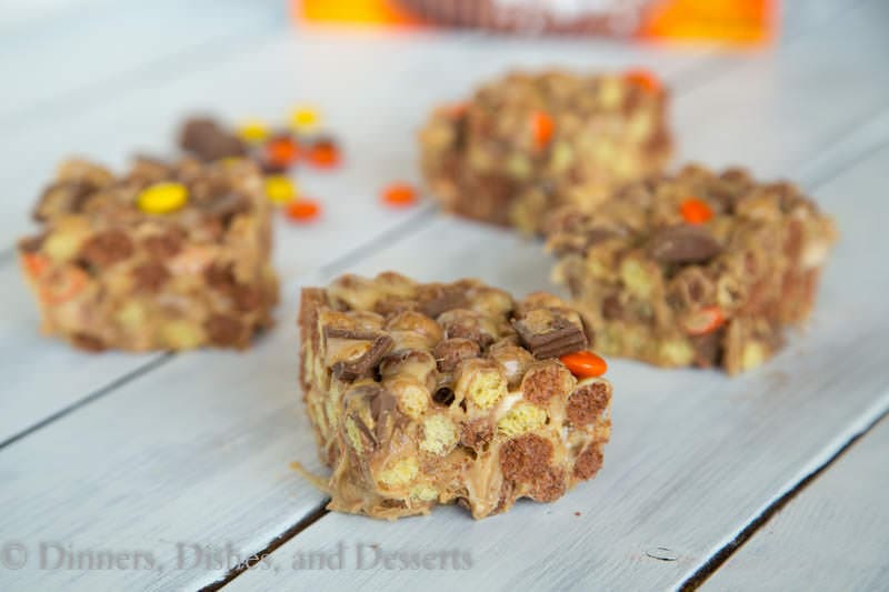 No Bake Peanut Butter Puffs Bars {Dinners, Dishes, and Desserts}
