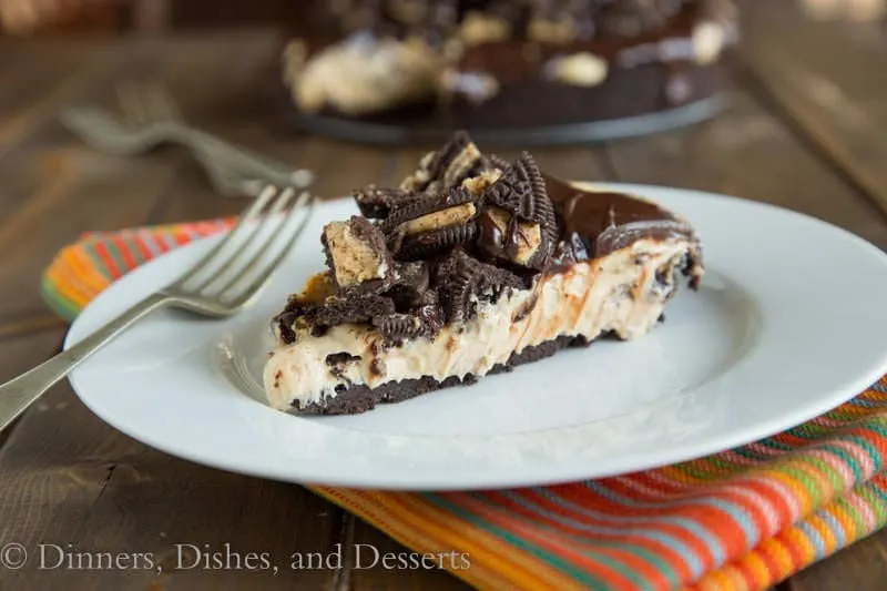 No Bake Peanut Butter Cheesecake {Dinners, Dishes, and Desserts}