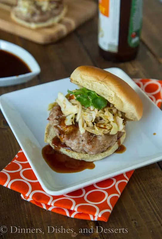 Char Siu Pork Burgers - Classic Asian favorite switched up into a burger
