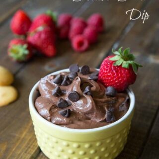 Browni Batter Dip - great for snacks, parties, or dessert!