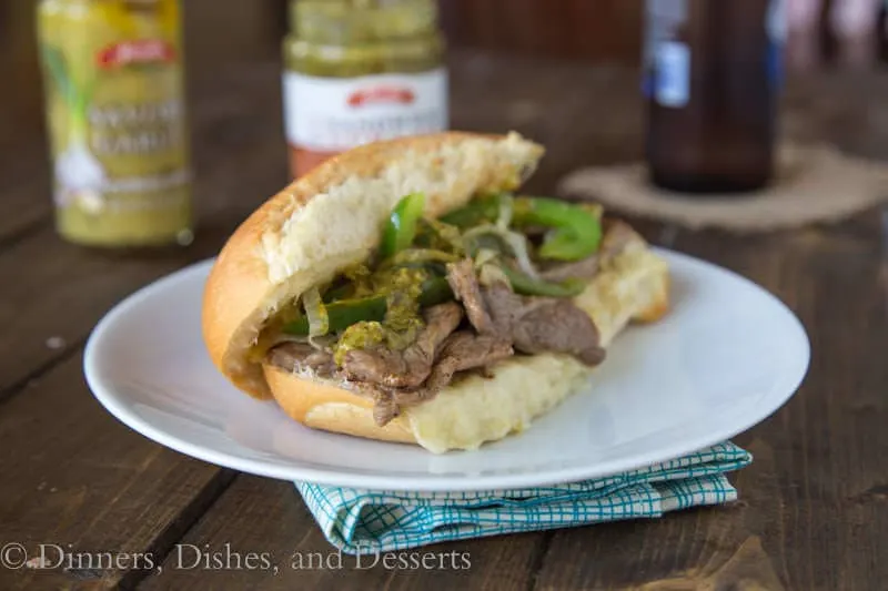Cheesy Steak Sandwiches {Dinners, Dishes, and Desserts}